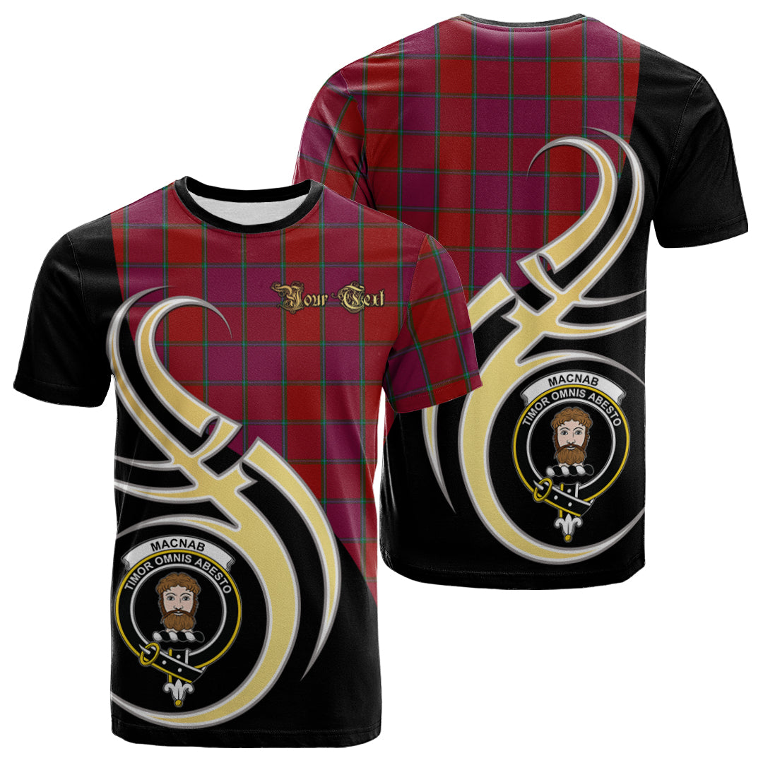 Printivon MacNab Old Tartan Crest Believe In Me T Shirt