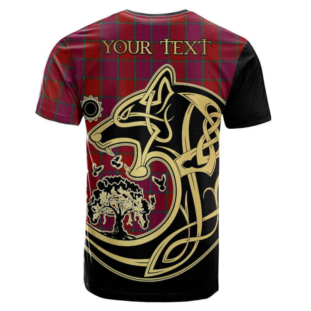 Printivon MacNab Old Crest Celtic Wolf Tartan T Shirt Custom Your Text