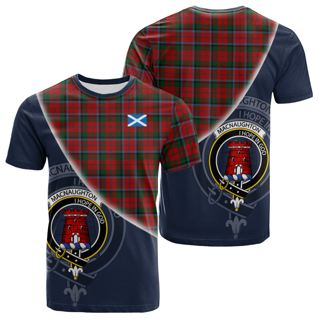 Printivon MacNaughton Tartan Scottish Crest T Shirt