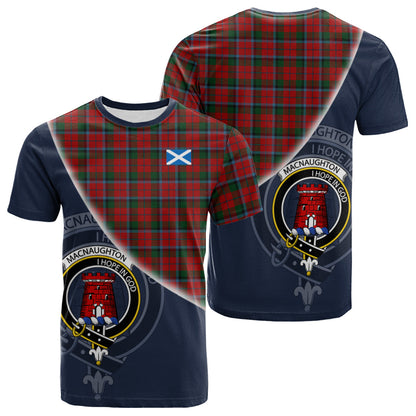 Printivon MacNaughton Tartan Scottish Crest T Shirt