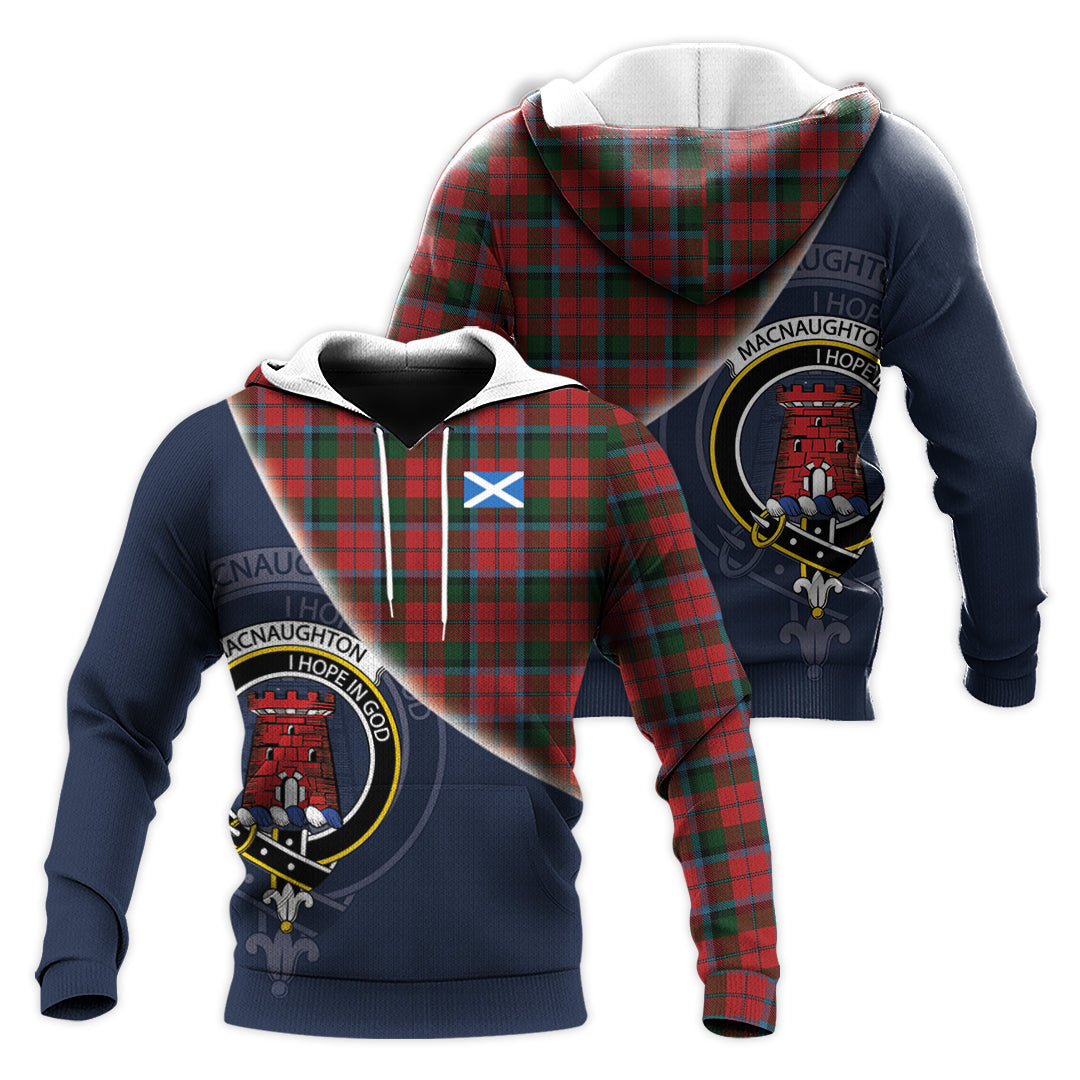 Printivon Macnaughton Tartan Scottish Crest Hoodie