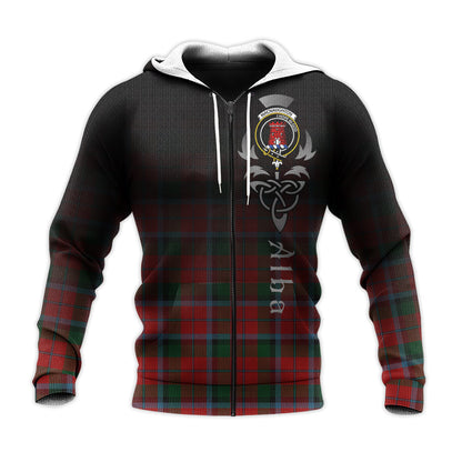 Printivon Macnaughton Tartan Crest Alba Celtic Hoodie