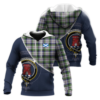 Printivon Macnaughton Dress Tartan Scottish Crest Hoodie