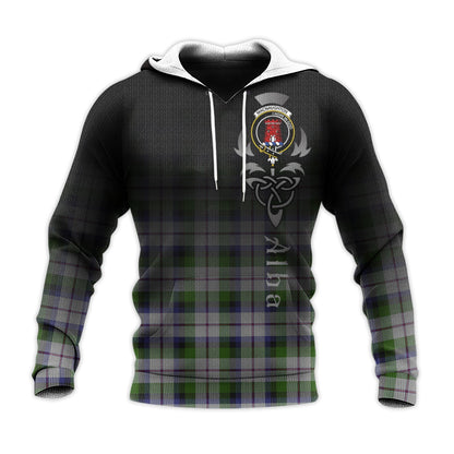 Printivon Macnaughton Dress Tartan Crest Alba Celtic Hoodie