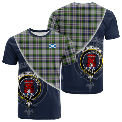 Printivon MacNaughton Dress Tartan Scottish Crest T Shirt