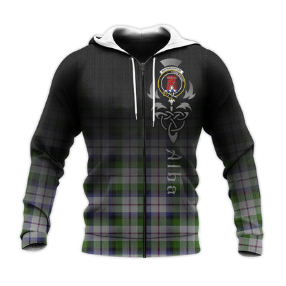Printivon Macnaughton Dress Tartan Crest Alba Celtic Hoodie