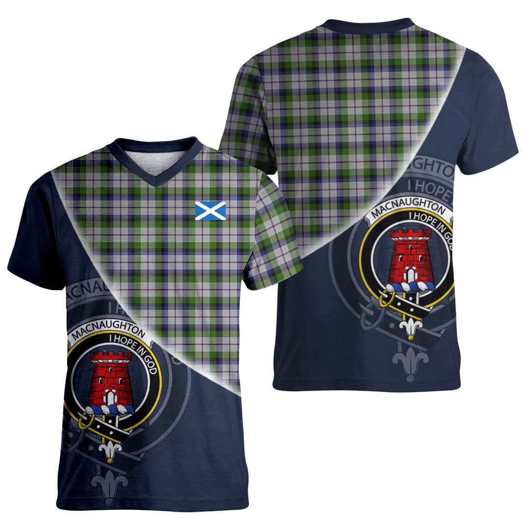 Printivon MacNaughton Dress Tartan Scottish Crest T Shirt