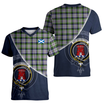 Printivon MacNaughton Dress Tartan Scottish Crest T Shirt