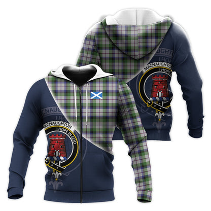 Printivon Macnaughton Dress Tartan Scottish Crest Hoodie