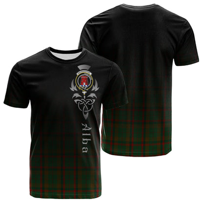 Printivon Macnaughton Hunting Tartan Crest Alba Celtic T Shirt