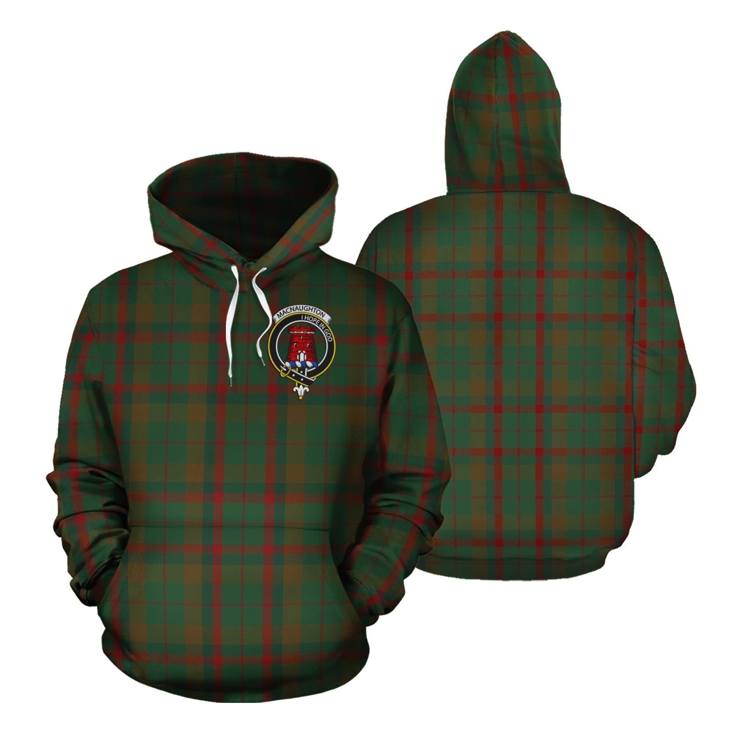 Printivon Macnaughton Hunting Tartan Hoodie