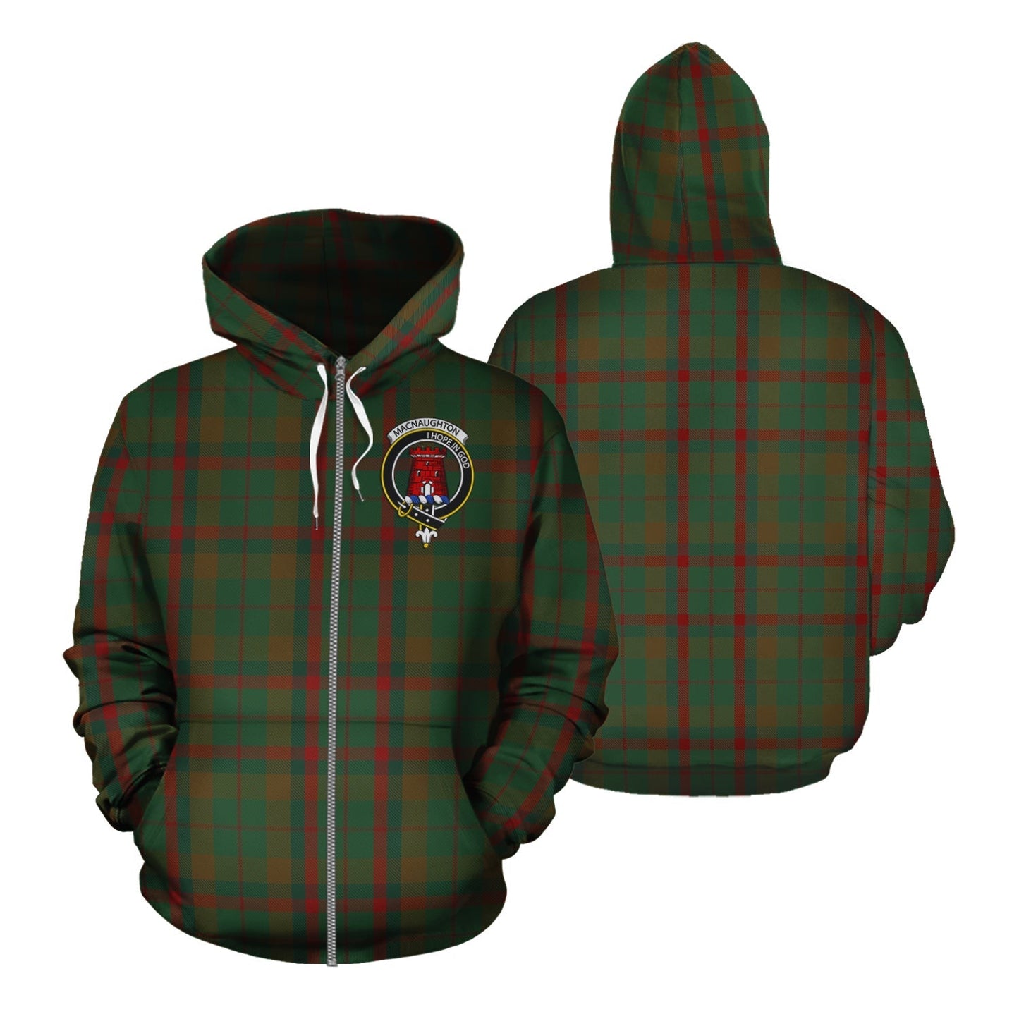 Printivon Macnaughton Hunting Tartan Hoodie