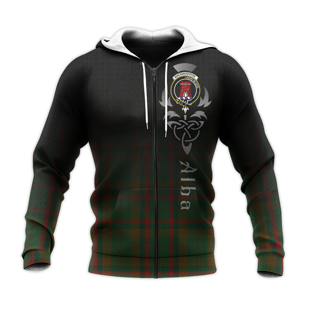 Printivon Macnaughton Hunting Tartan Crest Alba Celtic Hoodie