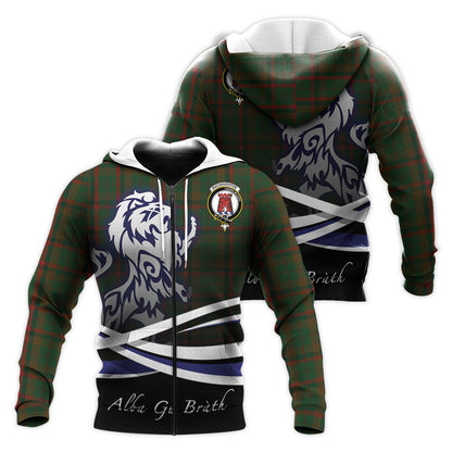 Printivon Macnaughton Hunting Tartan Scottish Lion Hoodie