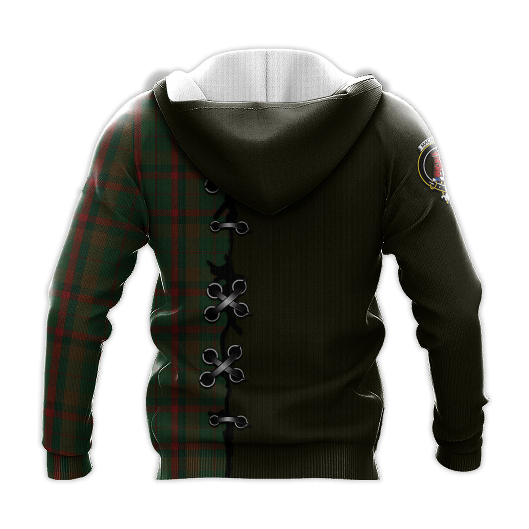 Printivon Macnaughton Hunting Tartan Hoodie Lion Rampant And Celtic Thistle Style