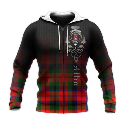 Printivon Macnaughton Modern Tartan Crest Alba Celtic Hoodie