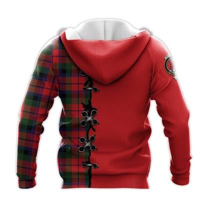 Printivon Macnaughton Modern Tartan Hoodie Lion Rampant And Celtic Thistle Style