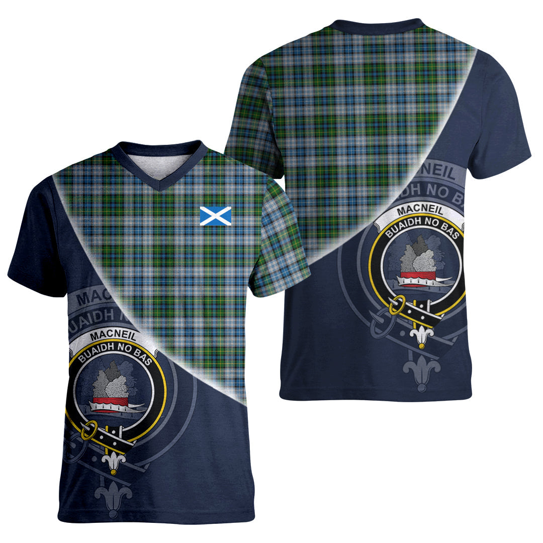 Printivon MacNeil Dress Tartan Scottish Crest T Shirt