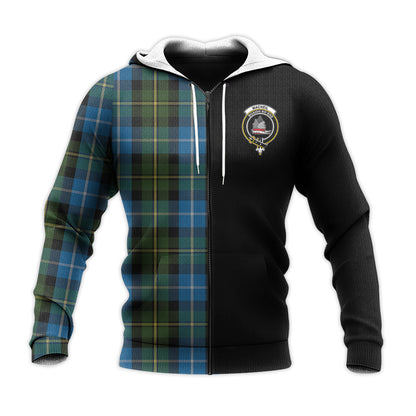 Printivon Macneil Of Barra Tartan Personalize Half Hoodie