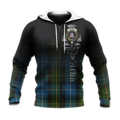 Printivon Macneil Of Barra Tartan Crest Alba Celtic Hoodie