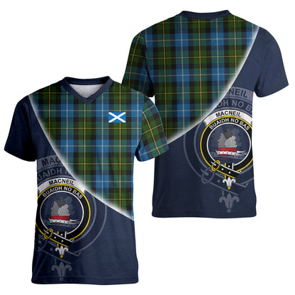 Printivon MacNeil of Barra Tartan Scottish Crest T Shirt