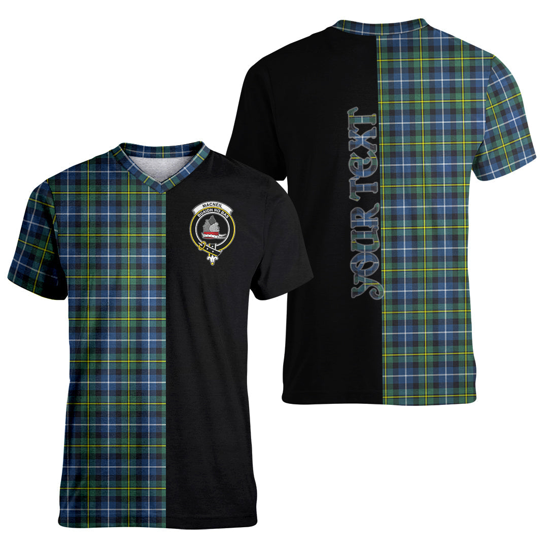 Printivon MacNeil of Barra Ancient Tartan Personalize Half T shirt