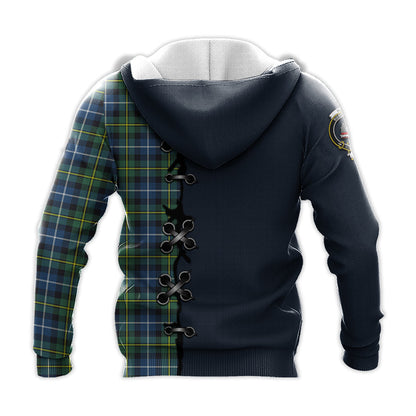 Printivon Macneil Of Barra Ancient Tartan Hoodie Lion Rampant And Celtic Thistle Style