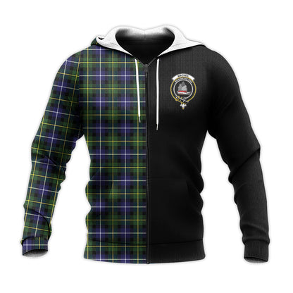 Printivon Macneil Of Barra Modern Tartan Personalize Half Hoodie