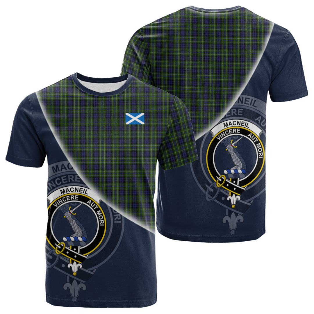 Printivon MacNeil of Colonsay Tartan Scottish Crest T Shirt