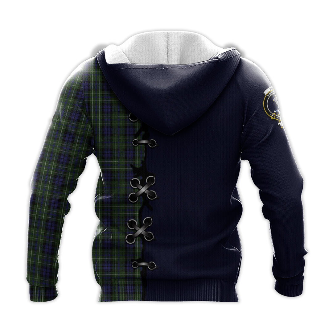 Printivon Macneil Of Colonsay Tartan Hoodie Lion Rampant And Celtic Thistle Style