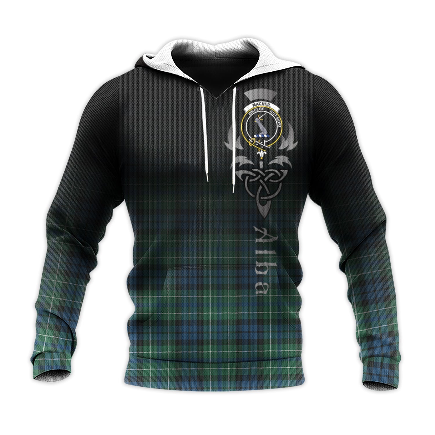 Printivon Macneil Of Colonsay Ancient Tartan Crest Alba Celtic Hoodie