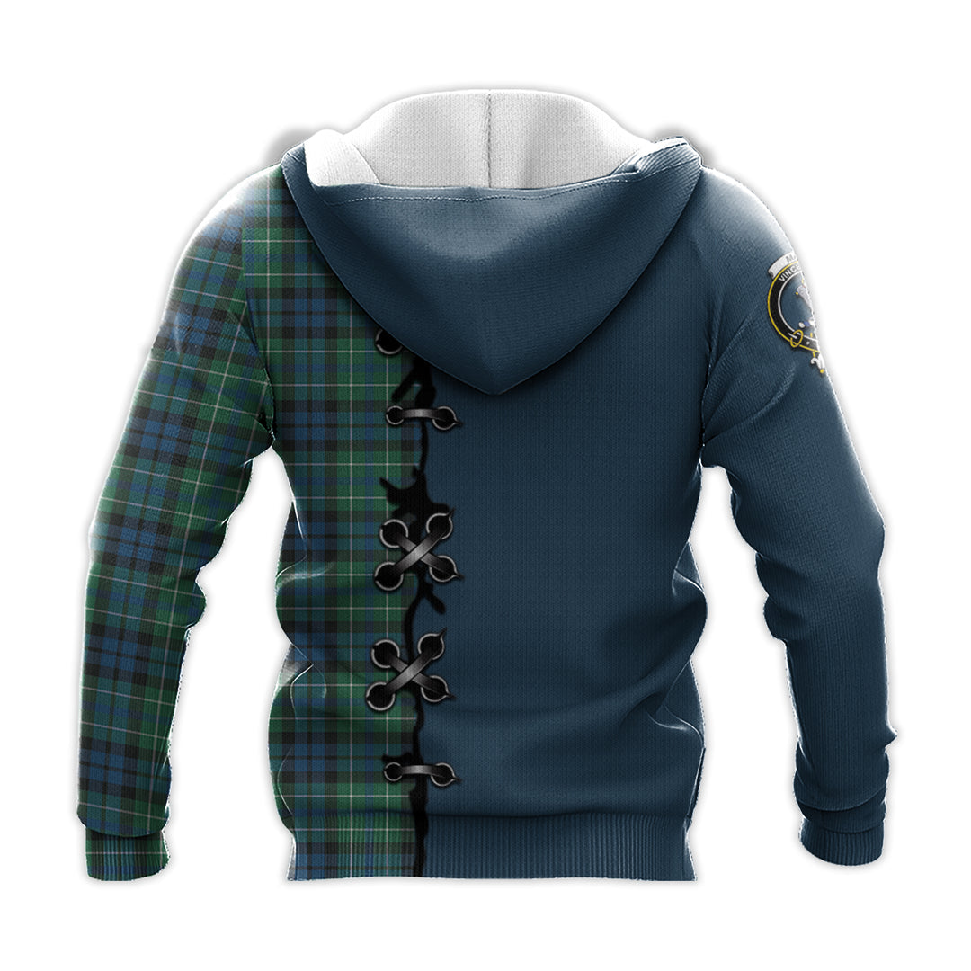 Printivon Macneil Of Colonsay Ancient Tartan Hoodie Lion Rampant And Celtic Thistle Style