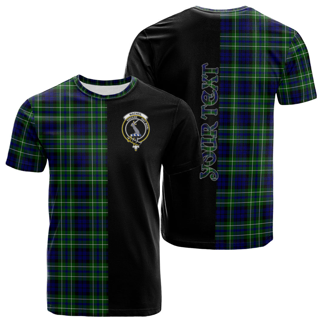 Printivon MacNeil of Colonsay Modern Tartan Personalize Half T shirt