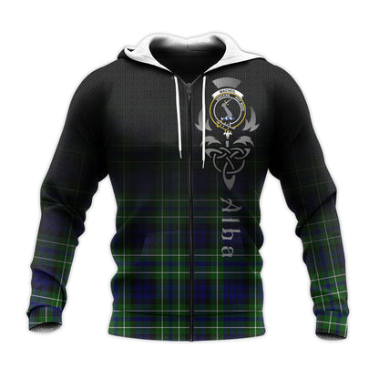 Printivon Macneil Of Colonsay Modern Tartan Crest Alba Celtic Hoodie