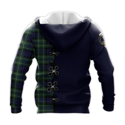 Printivon Macneil Of Colonsay Modern Tartan Hoodie Lion Rampant And Celtic Thistle Style