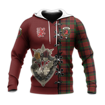 Printivon Macnicol Tartan Hoodie Lion Rampant And Celtic Thistle Style