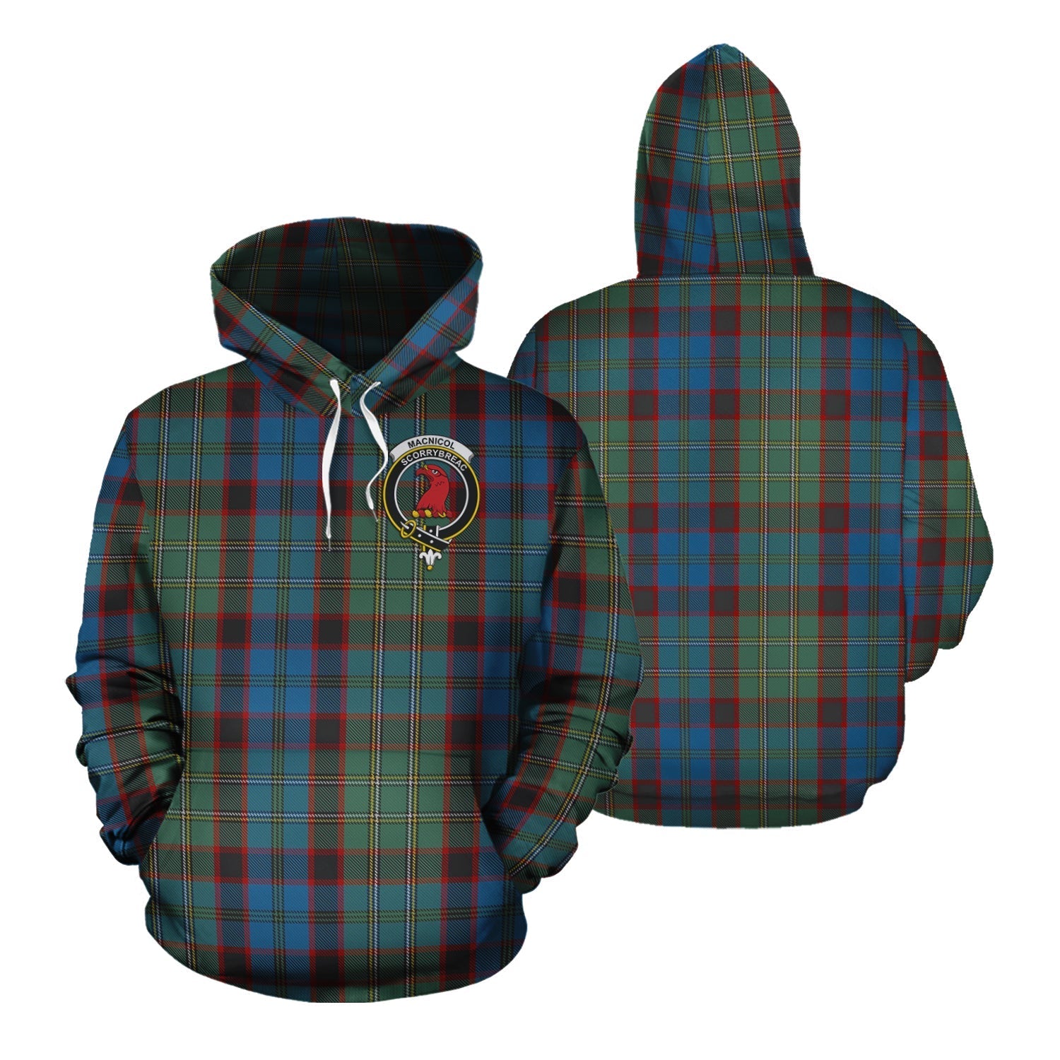Printivon Macnicol Hunting Tartan Hoodie