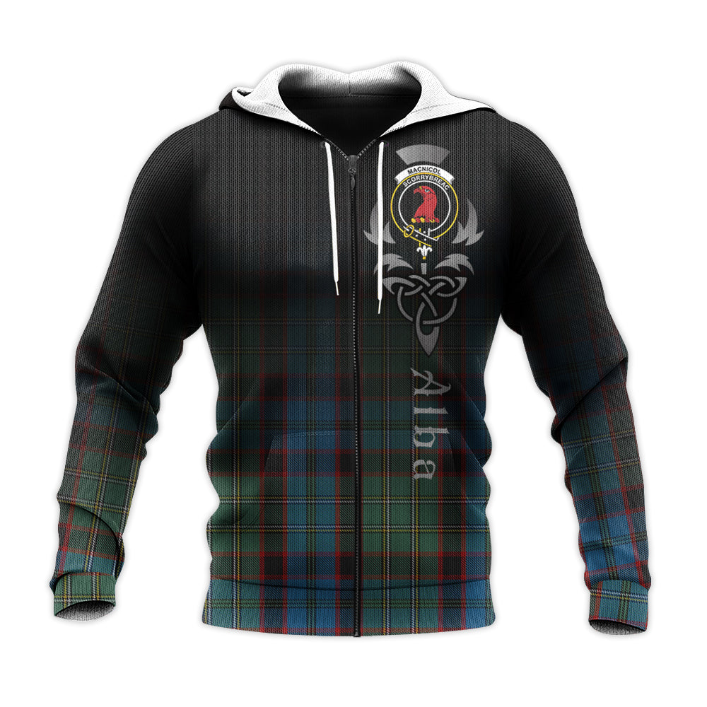 Printivon Macnicol Hunting Tartan Crest Alba Celtic Hoodie
