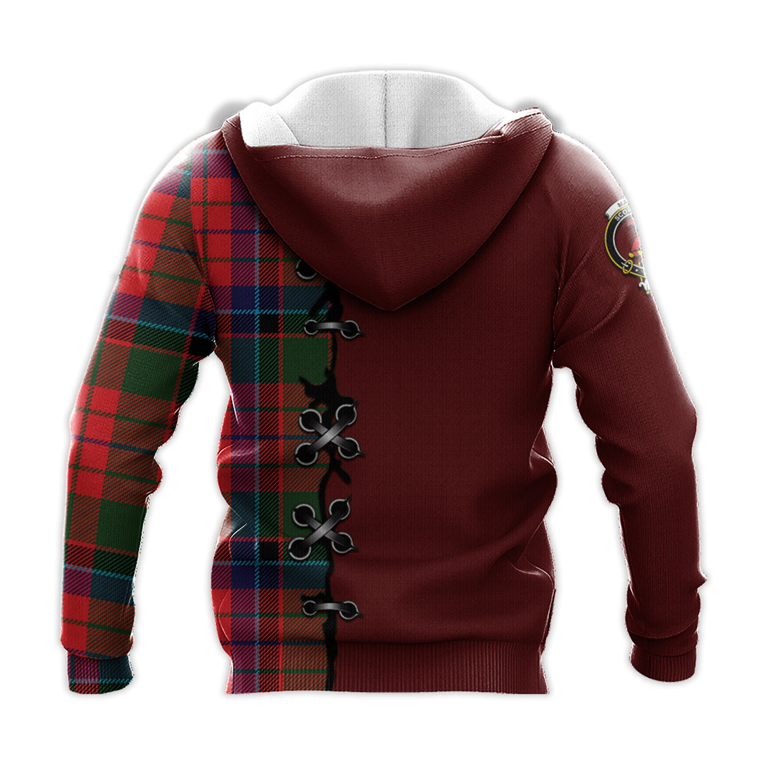 Printivon Macnicol Of Scorrybreac Tartan Hoodie Lion Rampant And Celtic Thistle Style
