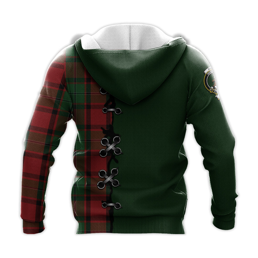 Printivon Macphail Tartan Hoodie Lion Rampant And Celtic Thistle Style
