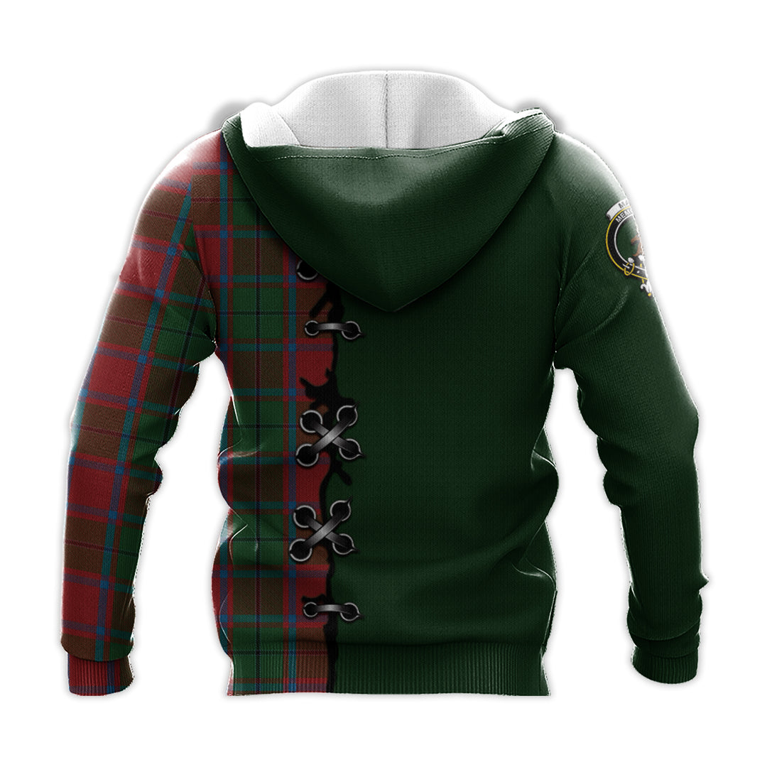 Printivon Macphail Blue Bands Tartan Hoodie Lion Rampant And Celtic Thistle Style
