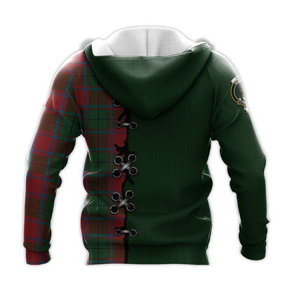 Printivon Macphail Blue Bands Tartan Hoodie Lion Rampant And Celtic Thistle Style