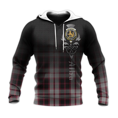 Printivon Macpherson Tartan Crest Alba Celtic Hoodie