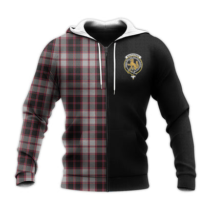 Printivon Macpherson Tartan Personalize Half Hoodie