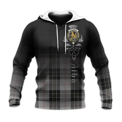 Printivon Macpherson Dress Tartan Crest Alba Celtic Hoodie