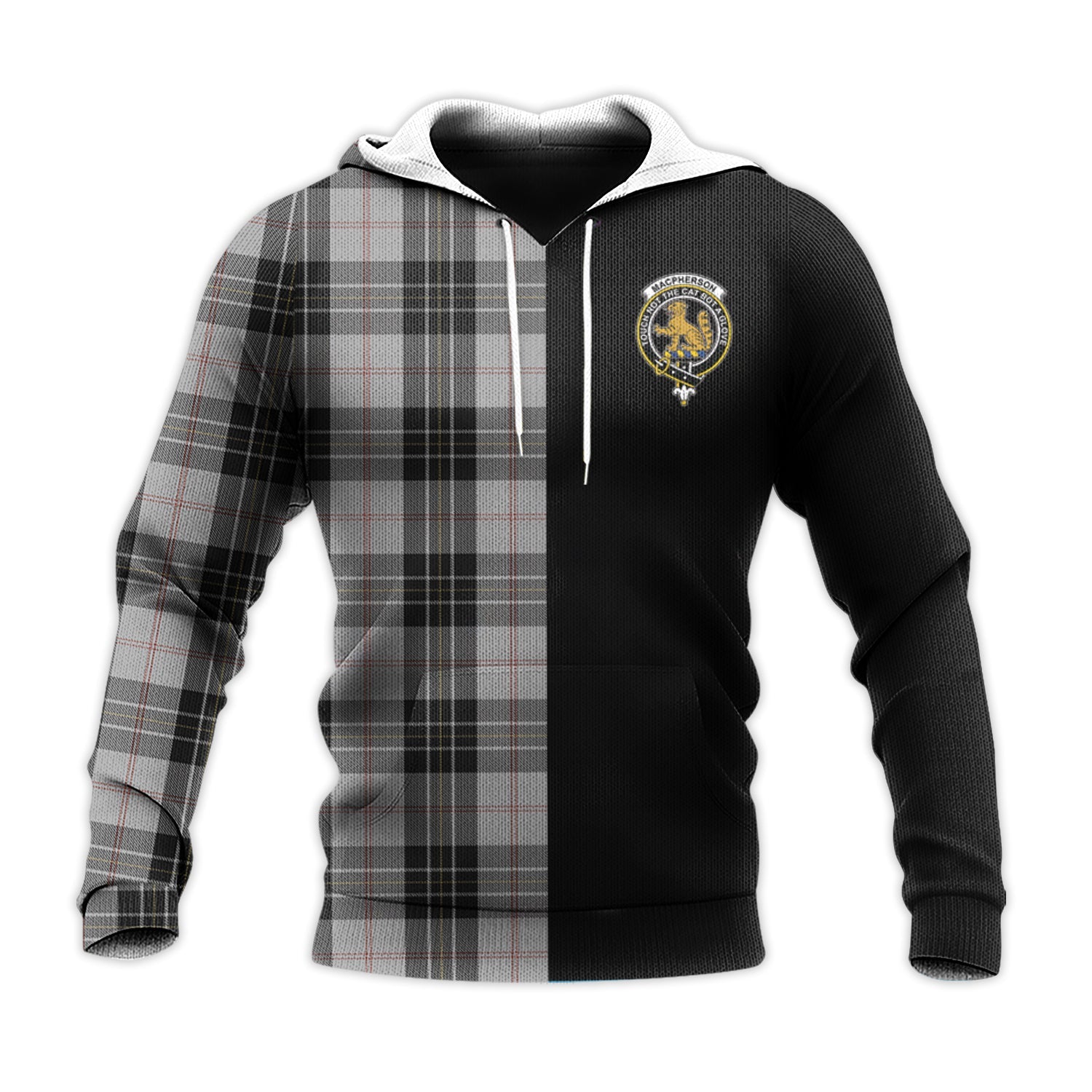 Printivon Macpherson Dress Tartan Personalize Half Hoodie