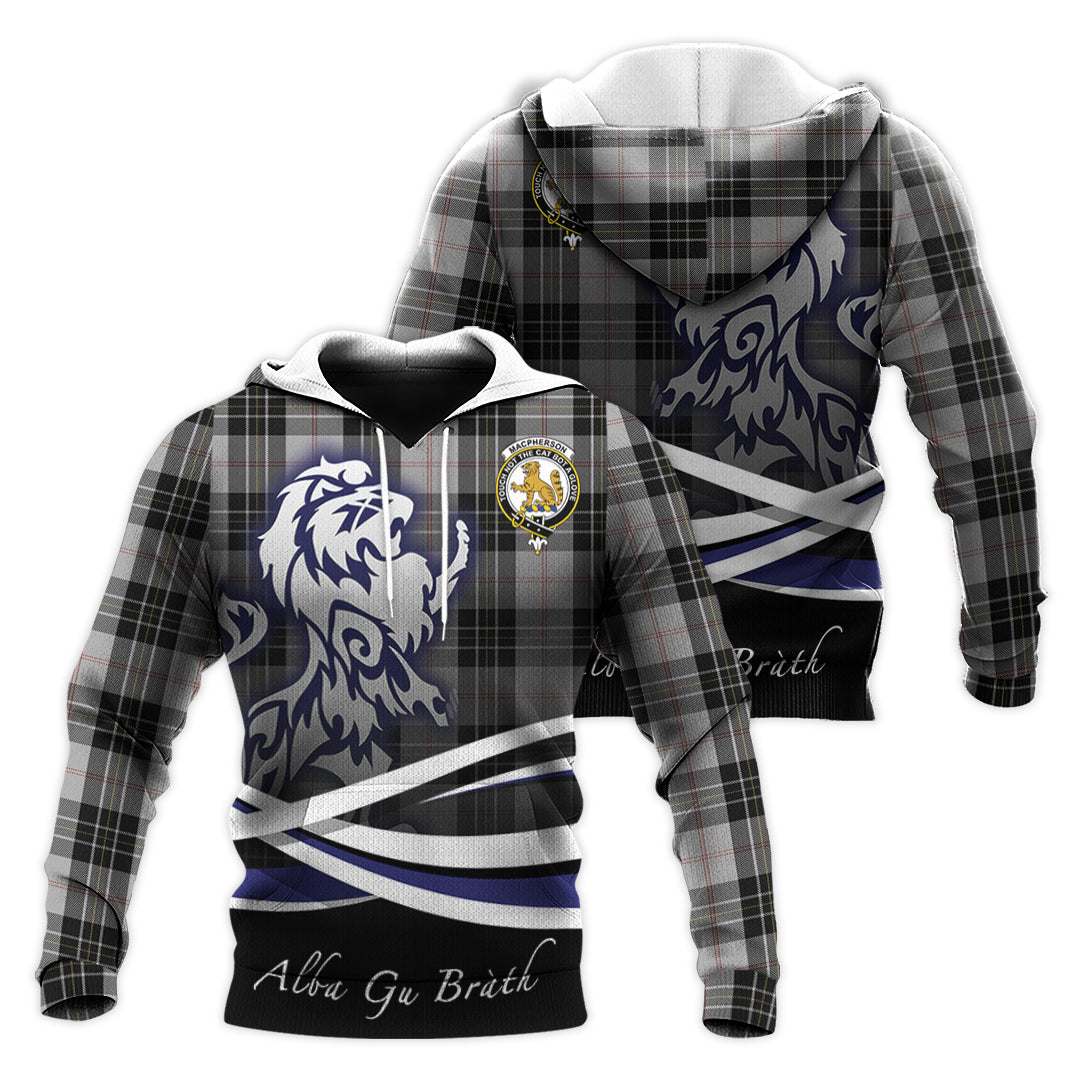 Printivon Macpherson Dress Tartan Scottish Lion Hoodie