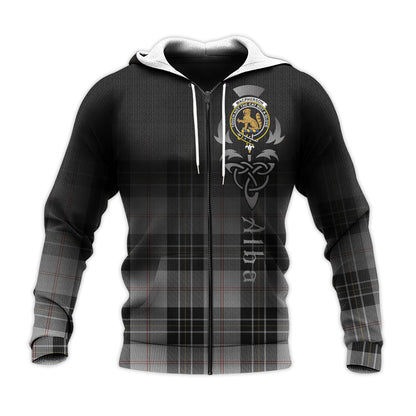 Printivon Macpherson Dress Tartan Crest Alba Celtic Hoodie