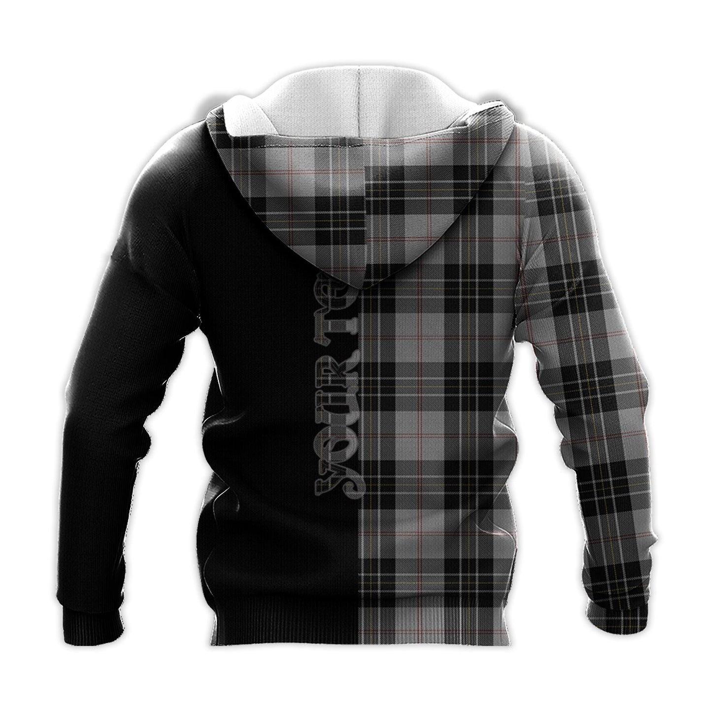 Printivon Macpherson Dress Tartan Personalize Half Hoodie