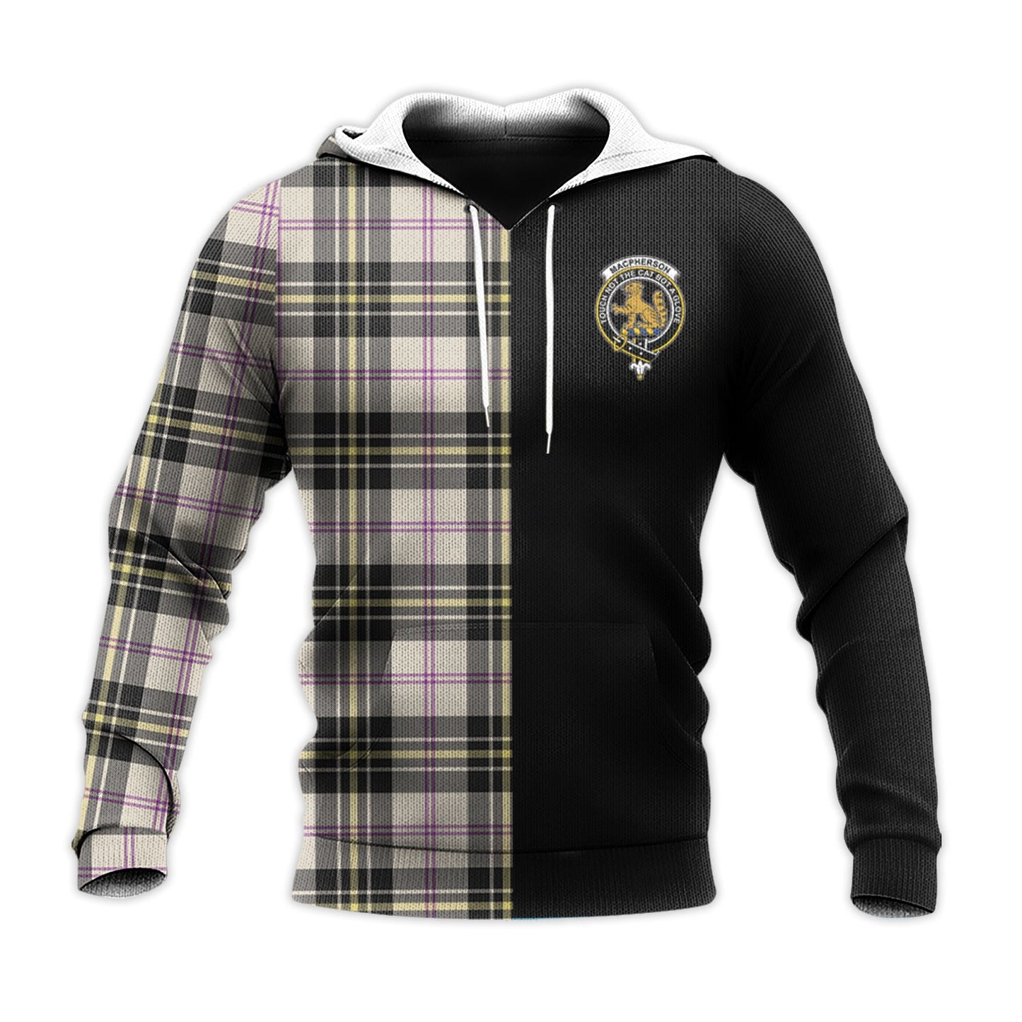 Printivon Macpherson Dress Ancient Tartan Personalize Half Hoodie